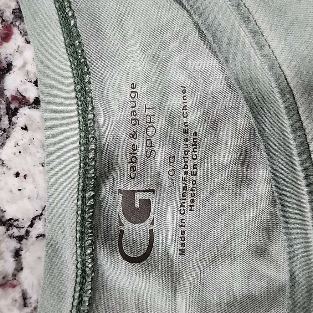 Cable & Gauge Sport Ladies T-shirt, Dusty Sage. Large. - Picture 3 of 6